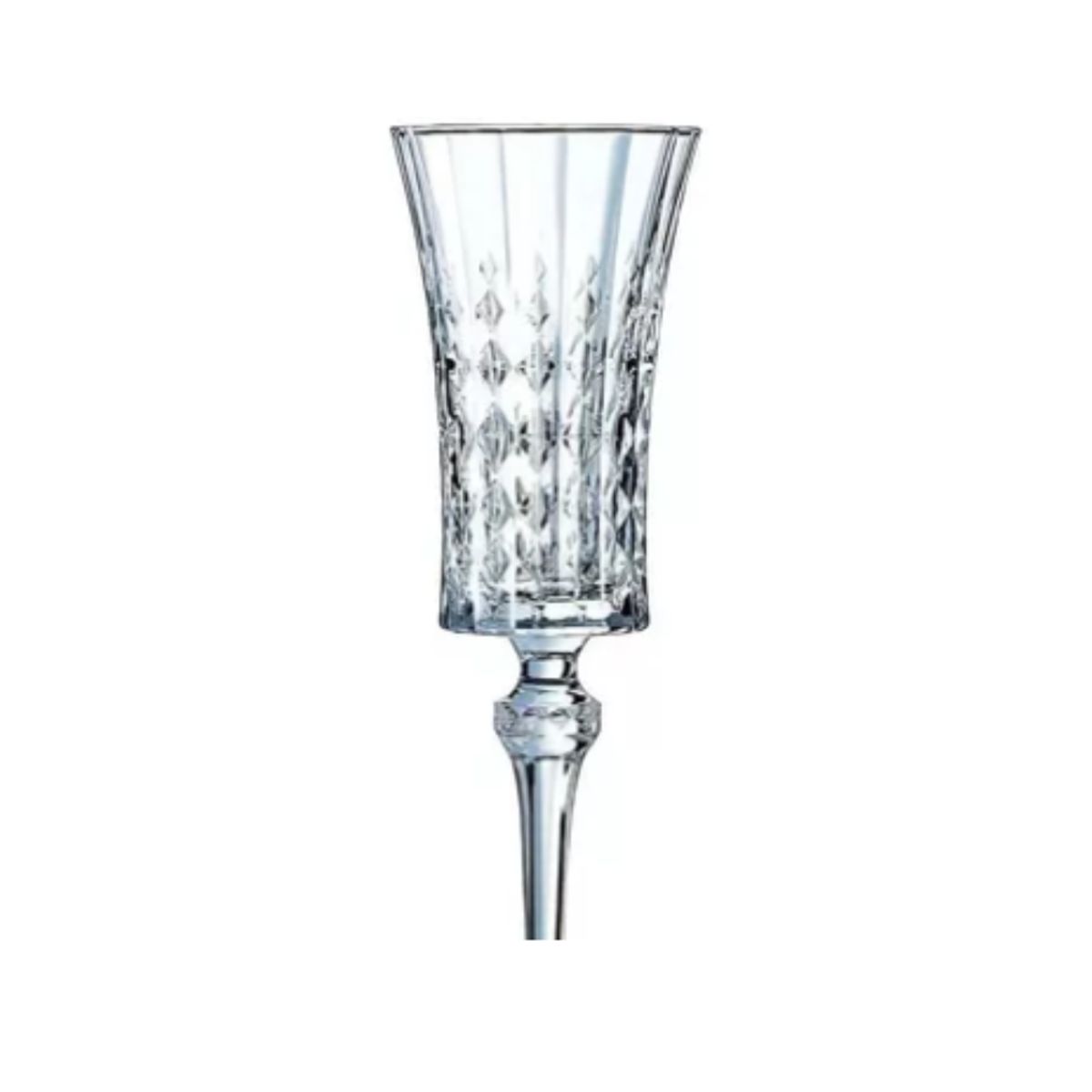 GENERICO - Copa para Champagne de Vidrio con Filo Dorado x2 und