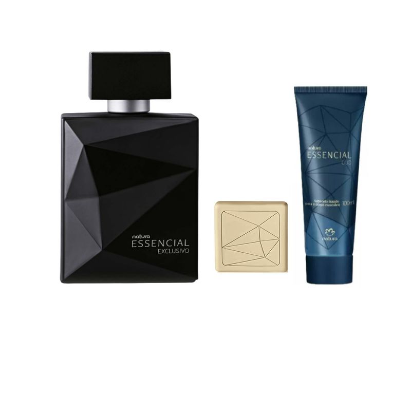 NATURA - Essencial exclusivo Parfum masculino 100ml + jabon + regalo