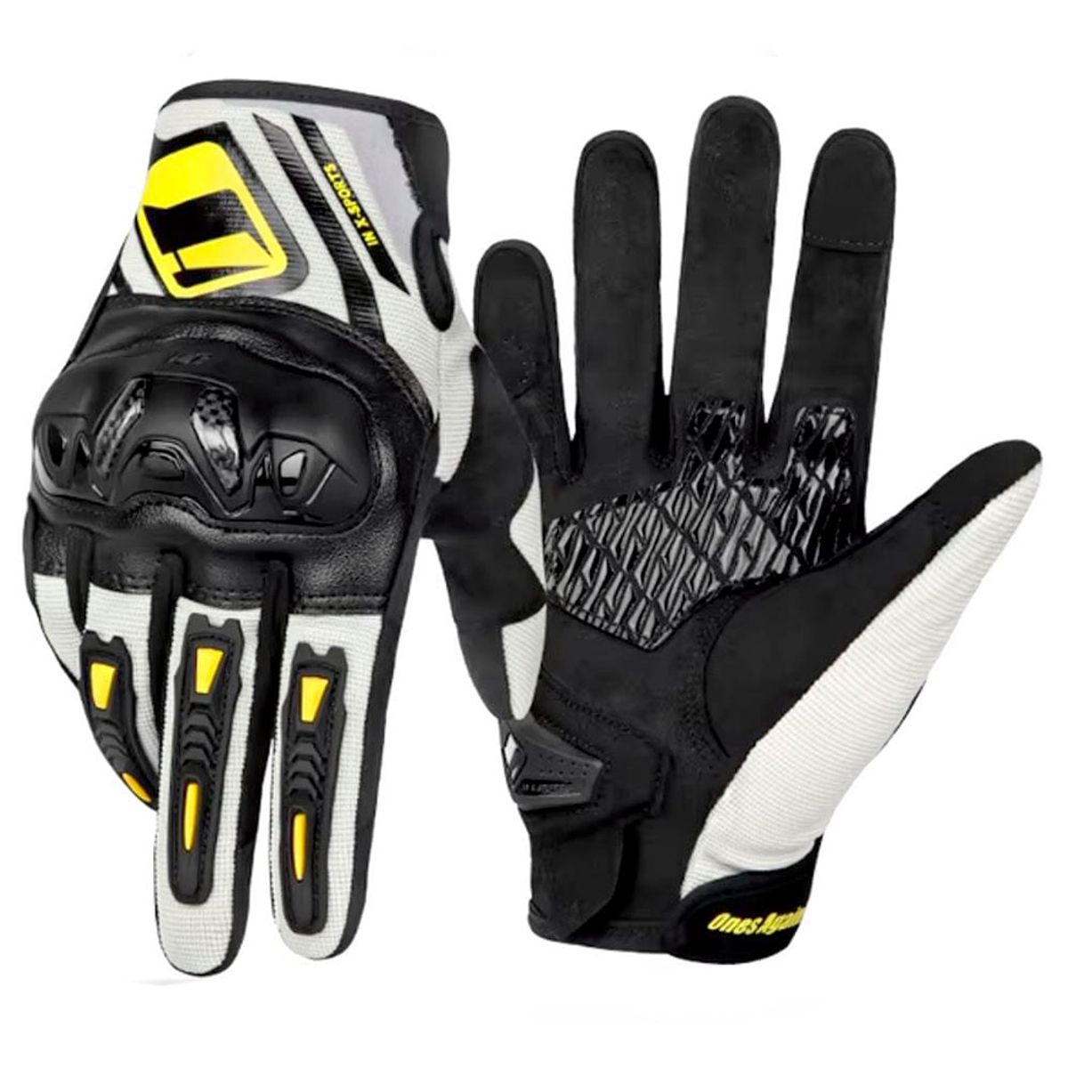ONE PIECE - GUANTES PARA MOTO CON PROTECCIONES RIGIDAS EN CARBON ONES AGAIN