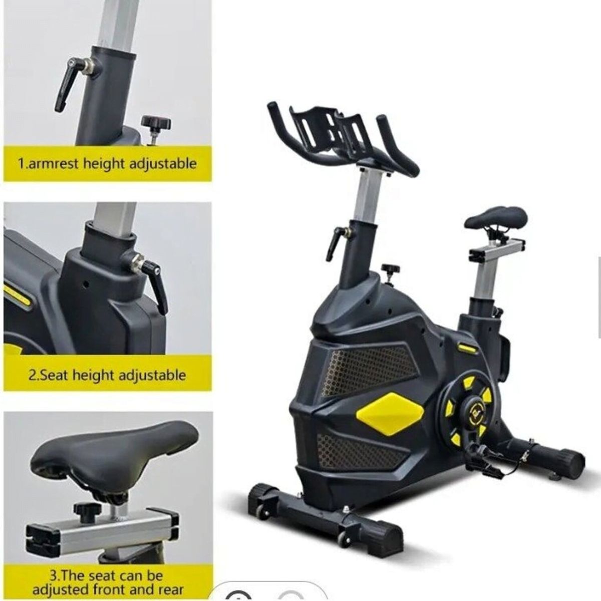 REAL FITNESS PERU - Spinning bike profesional Volante 18 Kg Bicicleta estática