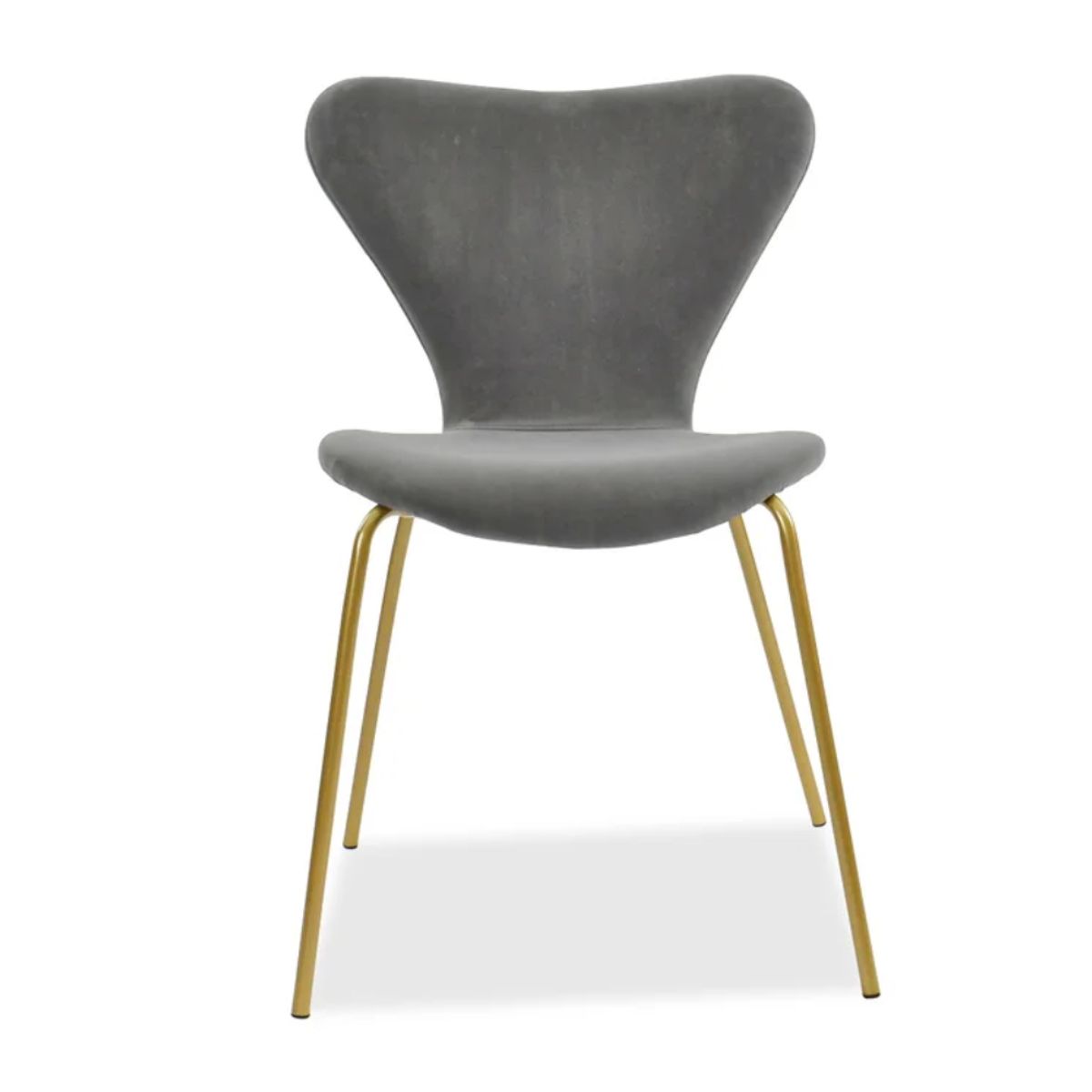 HOGAR & SPACIOS - HYS COMEDOR 4 SILLAS LARA GRIS OSCURO