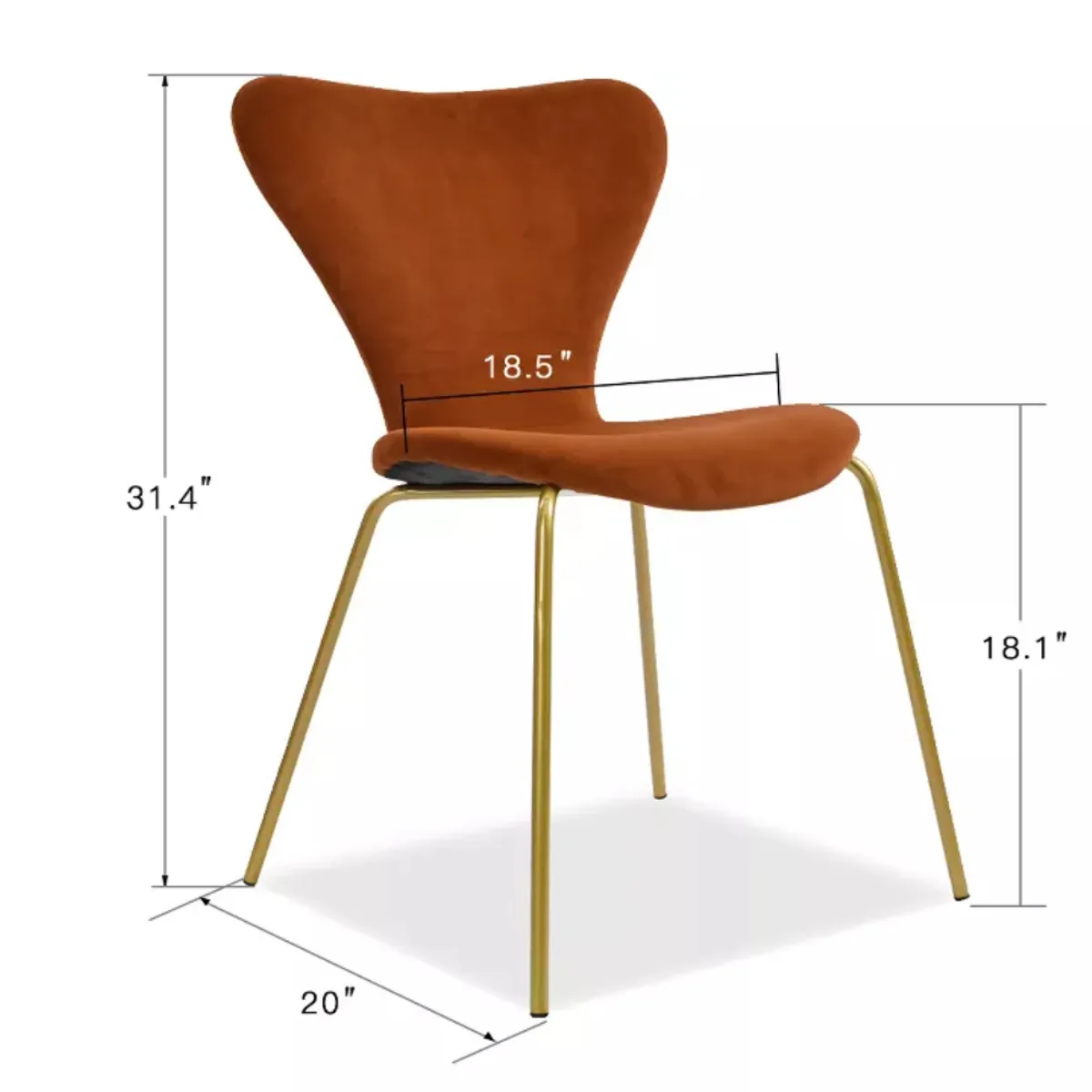 HOGAR & SPACIOS - HYS COMEDOR 4 SILLAS LARA LADRILLO