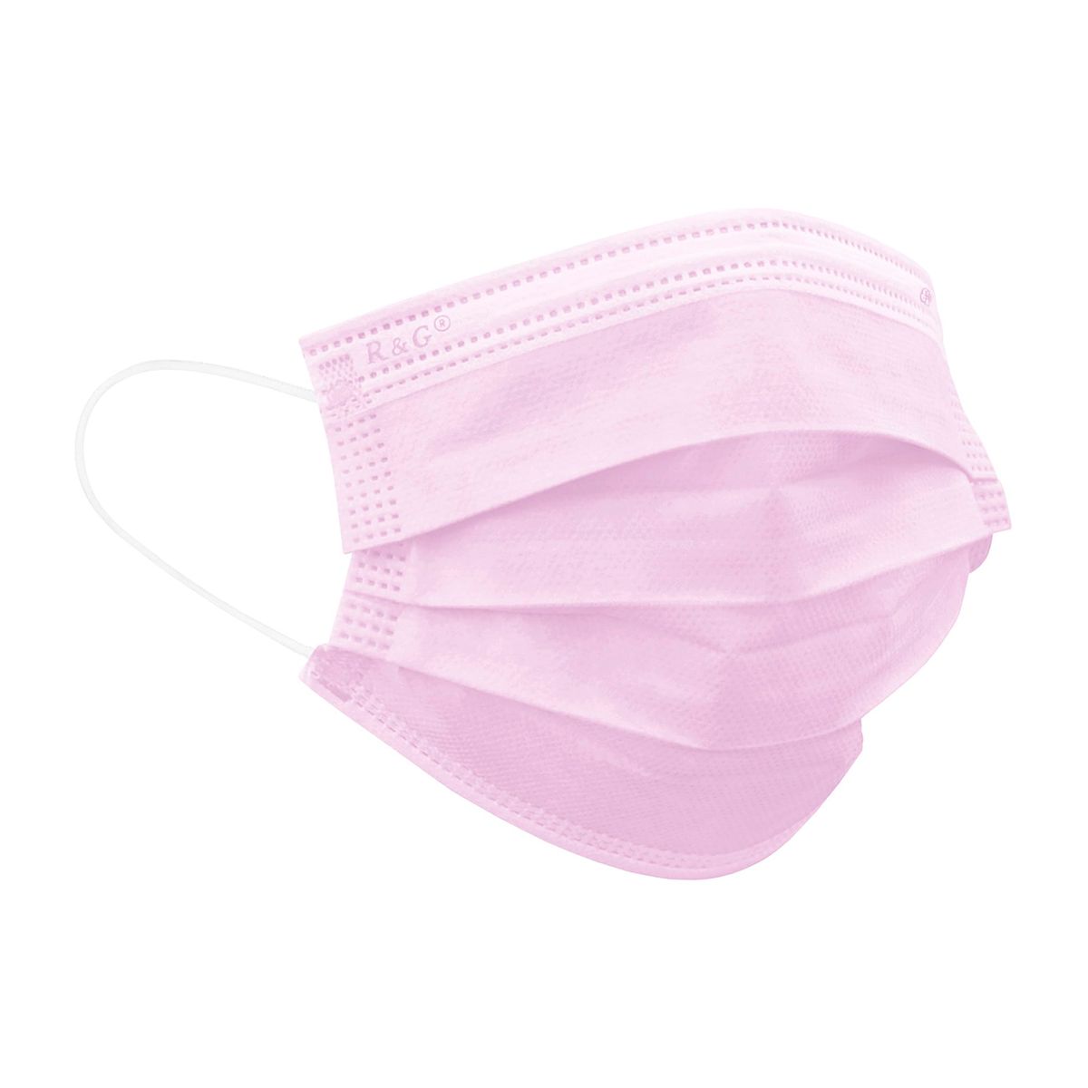 R&G - Mascarilla Descartable Rosada para niños Caja x 50 und - R&G