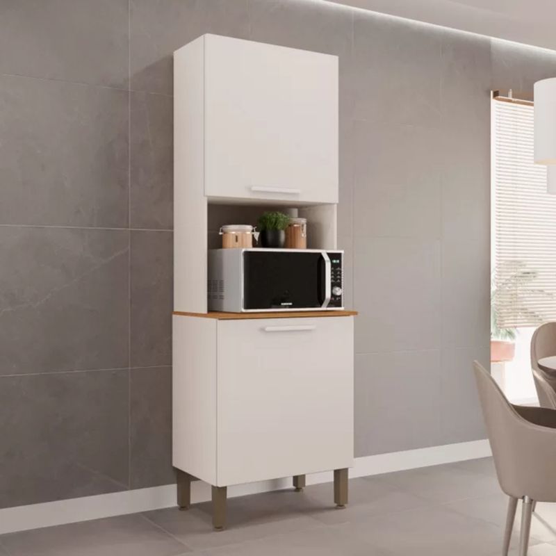 TU MESITA - Mueble para Microondas Ares color Blanco 2 puertas TU MESITA
