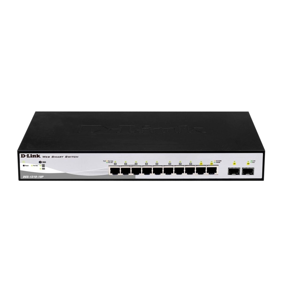 D LINK - SWITCH D-LINK DGS-1210-10P 10 PUERTOS 1000 MBPS PN NWDLDGS121010P