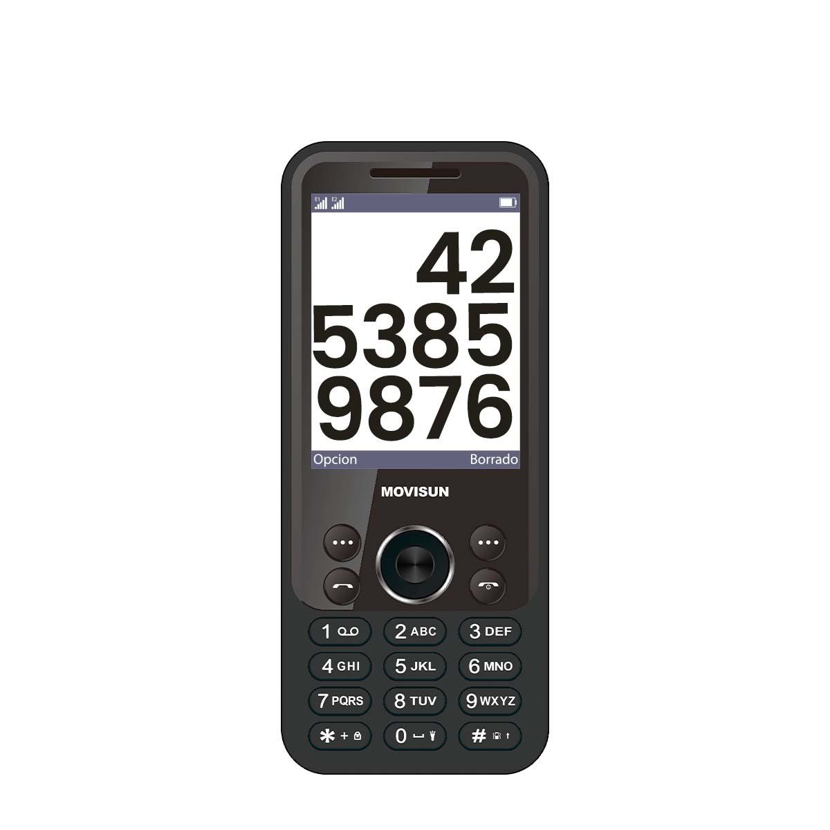 MOVISUN - MOVISUN Celular Básico 3G Radio FM Aplo K31 ROJO