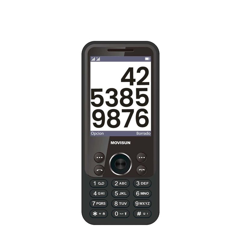 MOVISUN - MOVISUN Celular Básico 3G Radio FM Aplo K31 ROJO