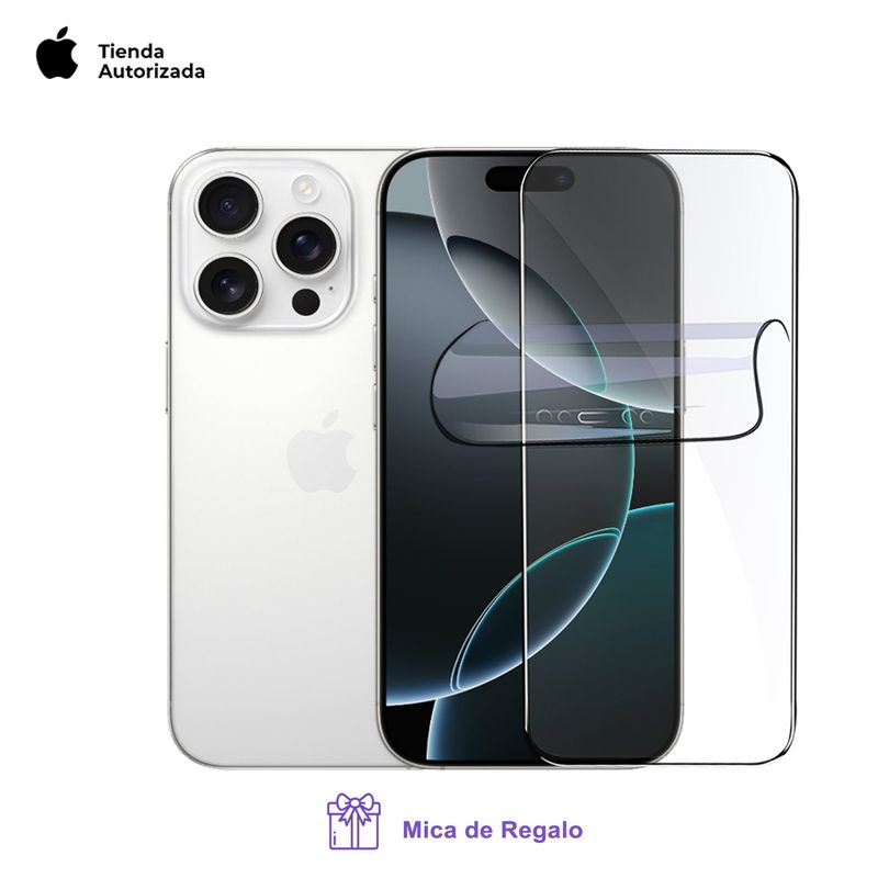 APPLE - Apple Iphone 16 Pro 128Gb Esim White Titanium + Mica Hidrogel