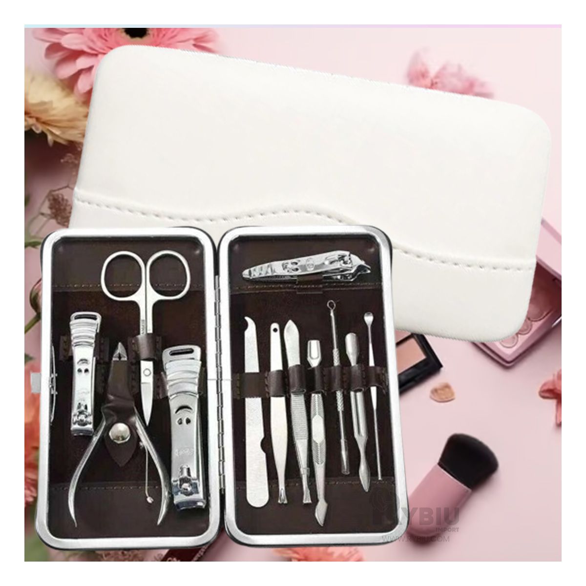 GENERICO - Set Eficiente para Uñas en Color Blanco Y+Papel de Regalo