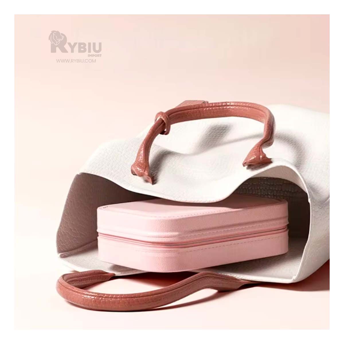 GENERICO - Joyero con Espejo para Ocasion en Blanco Y+Regalo Stickers