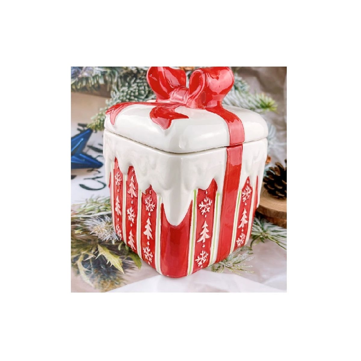 OTTOWARE - Azucarera Navideña Cuadrada