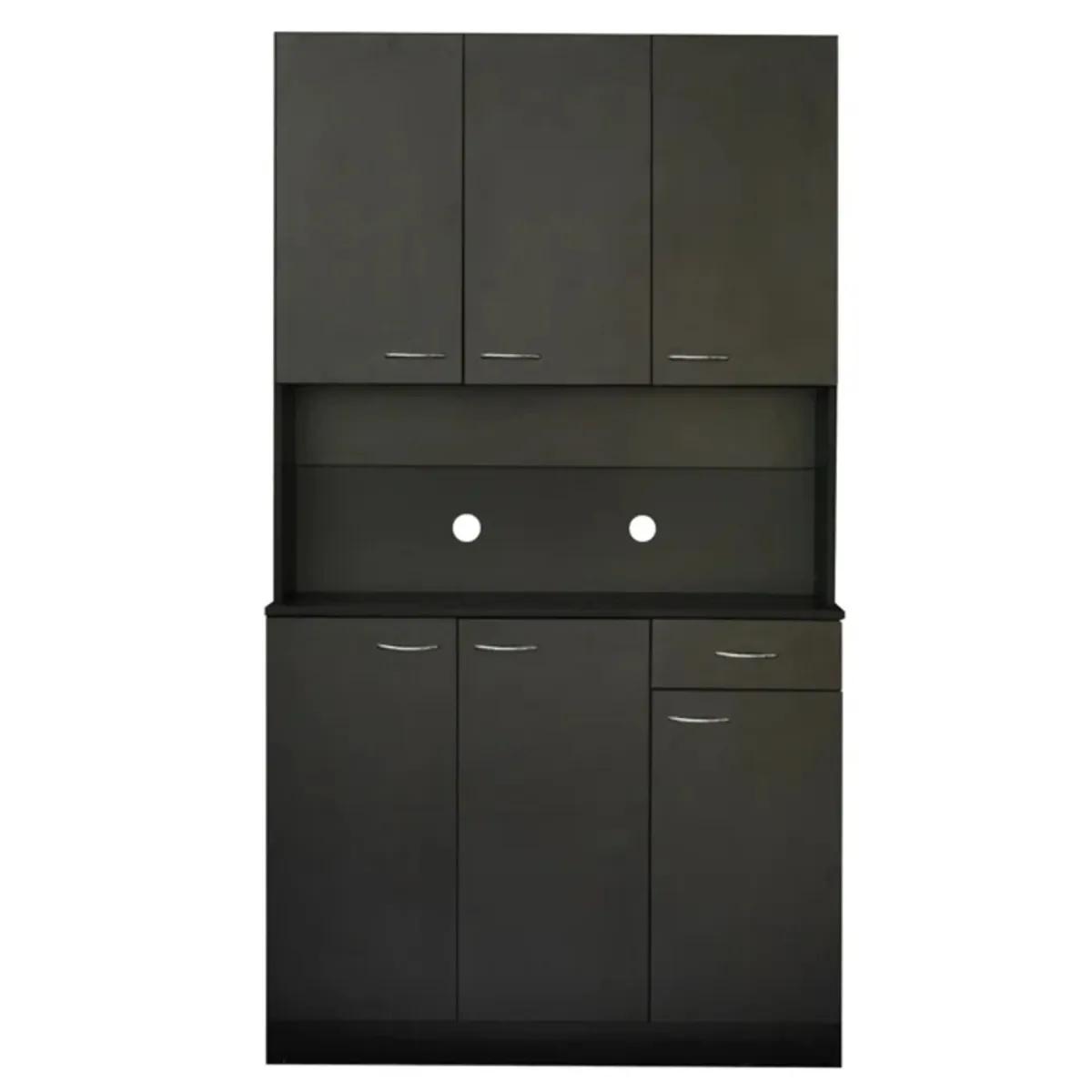 TU MESITA - Mueble de Microondas mas Repostero Pierina color Negro TU MESITA