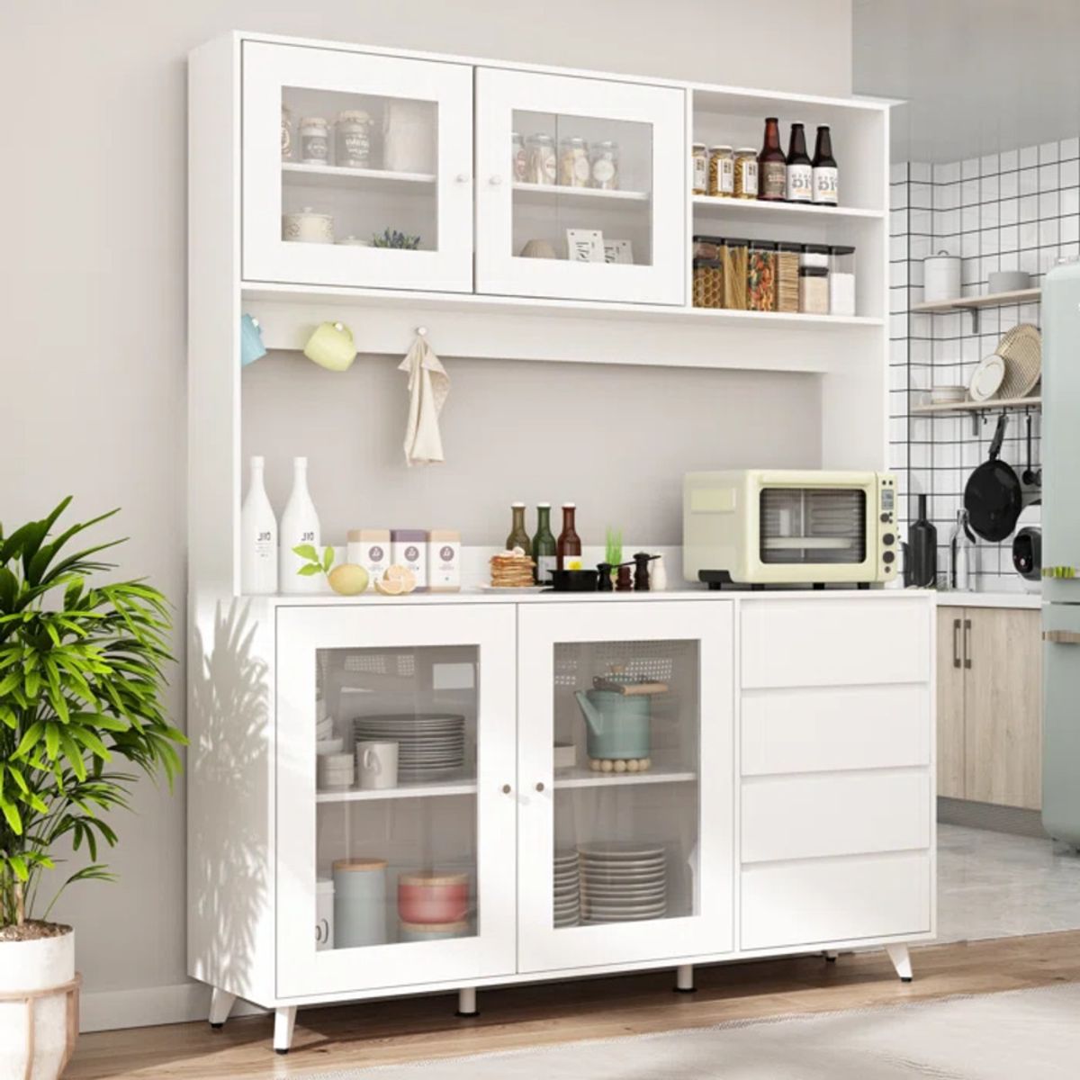 TU MESITA - Mueble Moderno de Cocina Maverick color Blanco TU MESITA
