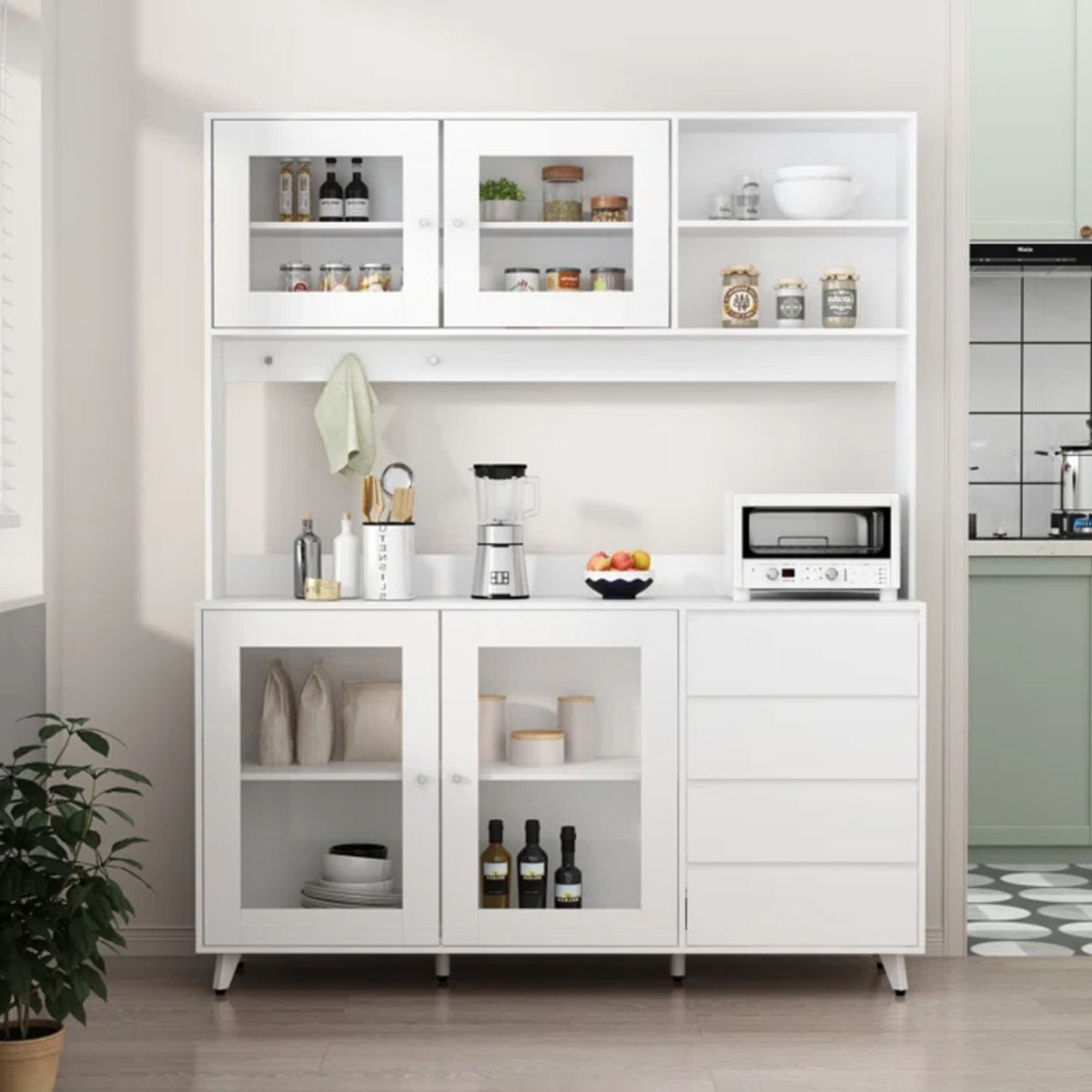 TU MESITA - Mueble Moderno de Cocina Maverick color Blanco TU MESITA