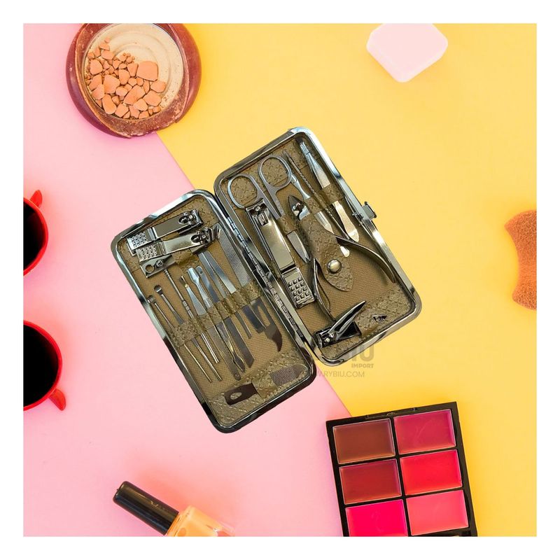 RYBIU IMPORT - Kit de Manicura en Dorado Y+Envoltorio de Regalo