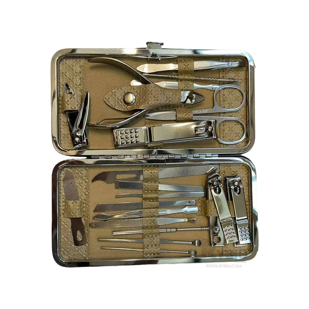 RYBIU IMPORT - Set de Pedicure Duradero en Color Dorado Y+Papel de Regalo