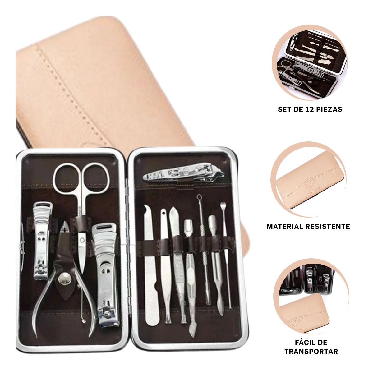 RYBIU IMPORT - Pack para Manicure de Color Melon Y+Post-it Adhesivos