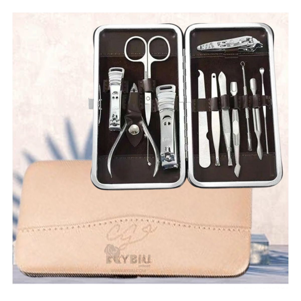 RYBIU IMPORT - Pack para Manicure de Color Melon Y+Post-it Adhesivos