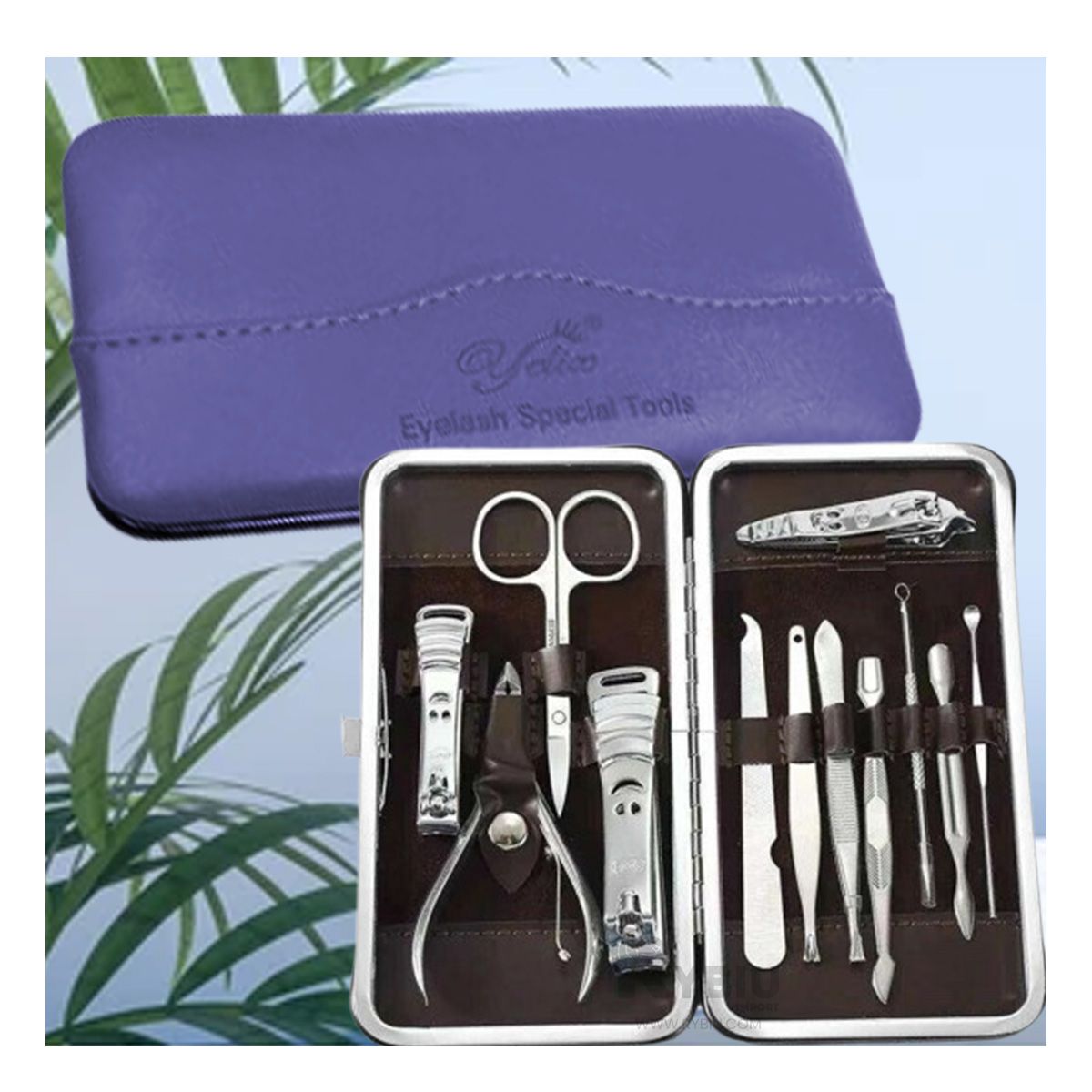 GENERICO - Pack por Piezas para Unas Tono Azul Y+Banderitas Adhesivas