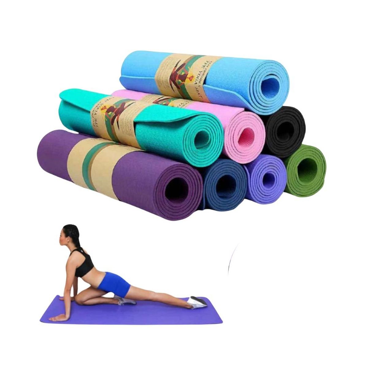 GENERICO - Mat De Yoga - matt pilates Ecológico Excelente Calidad