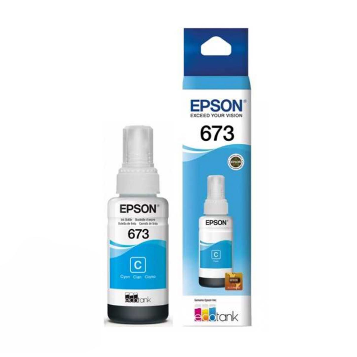 EPSON - Tinta EPSON 673 Cian T673220 ORIGINAL