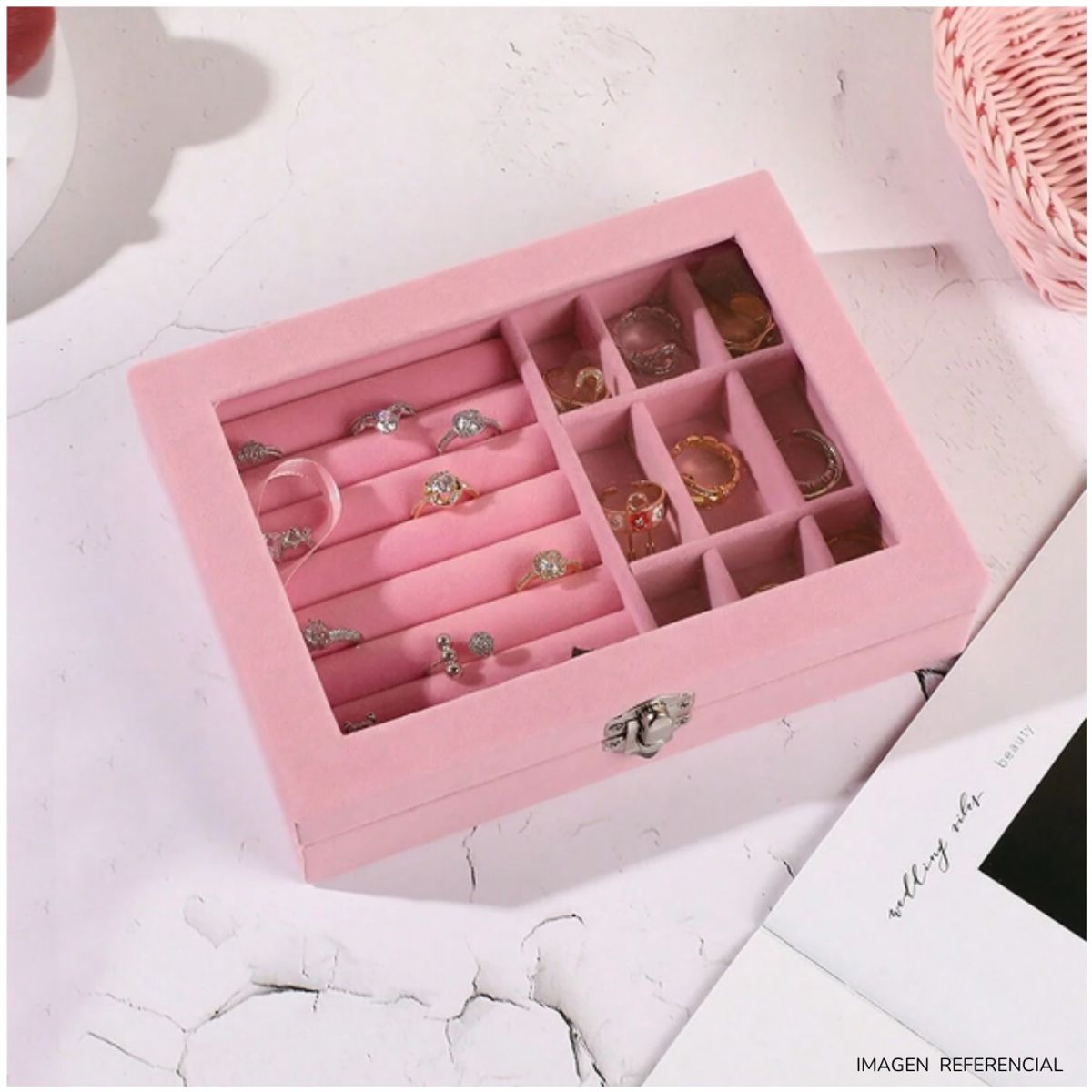 INSPIRA MARKET - Joyero Organizador Elegante para Joyas y Accesorios