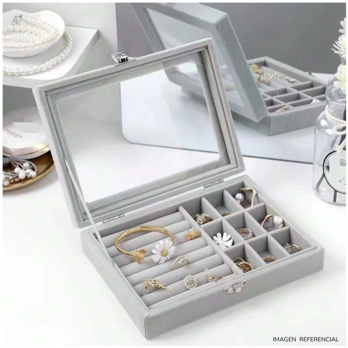 INSPIRA MARKET - Joyero Organizador Elegante para Joyas y Accesorios