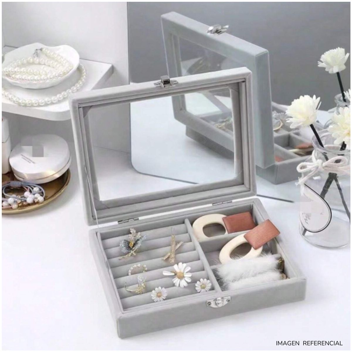 INSPIRA MARKET - Joyero Organizador Elegante para Joyas y Accesorios