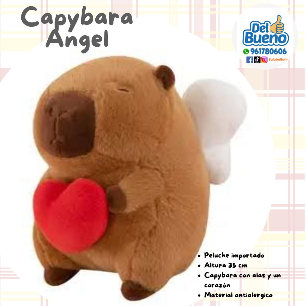 GENERAC - CAPYBARA CON CORAZON Y ALAS