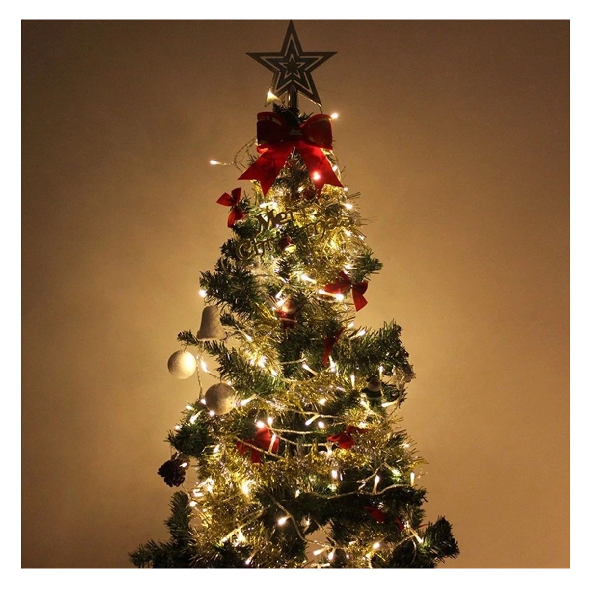 GENERICO - Luces cálida Lineales 26 Mts cable transparente