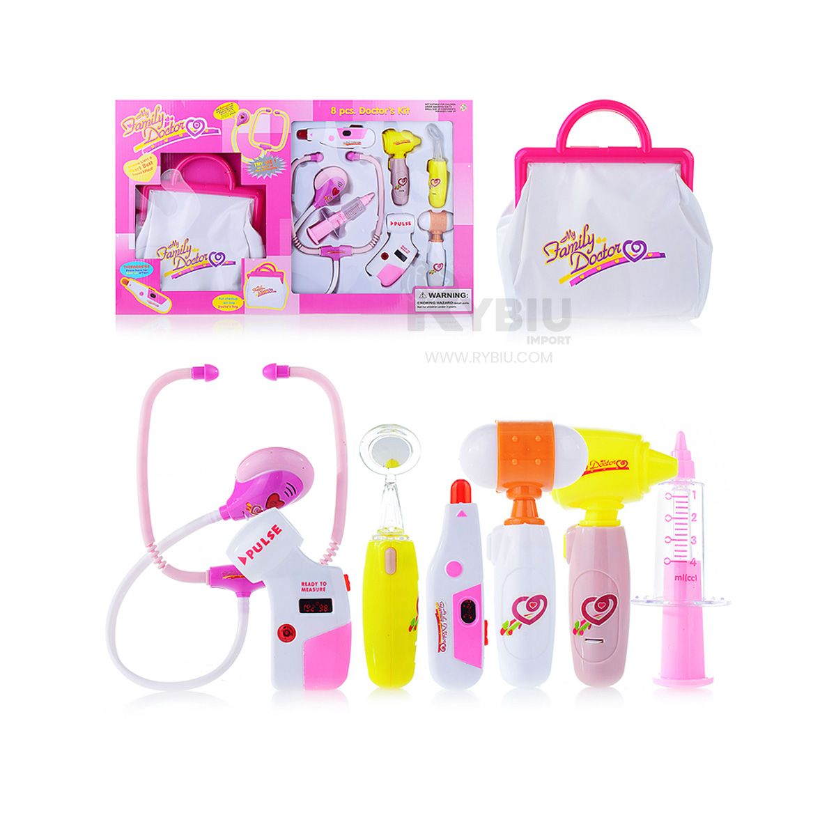 GENERICO - Juego Apto para Niños en Rosado Y+Banderitas Adhesivas