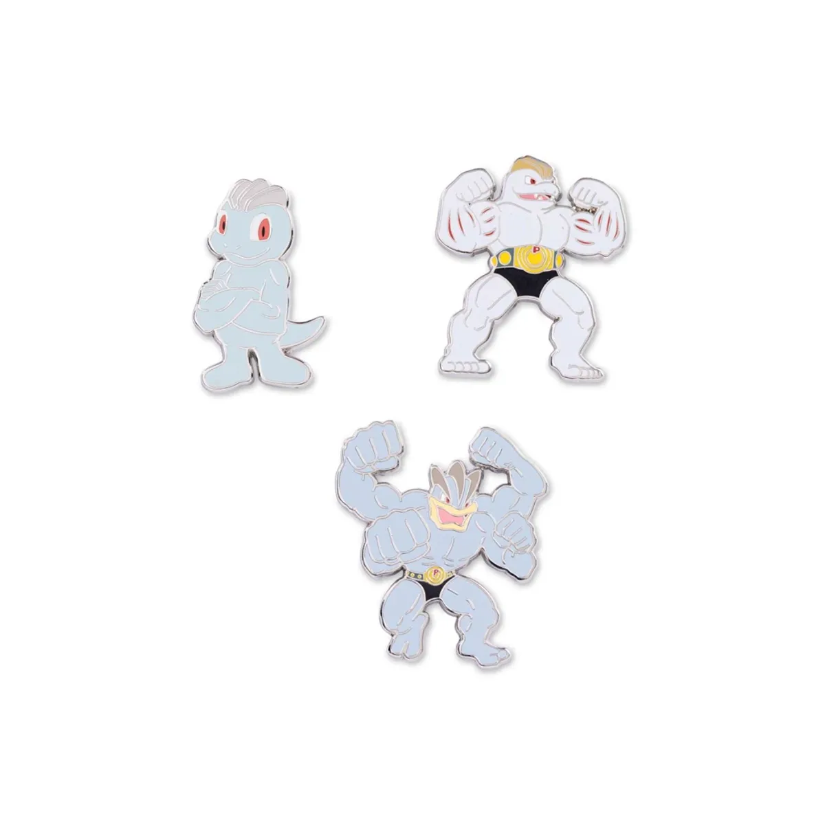 POKEMON - Pokemon Center Machop Machoke Machamp Set Pin