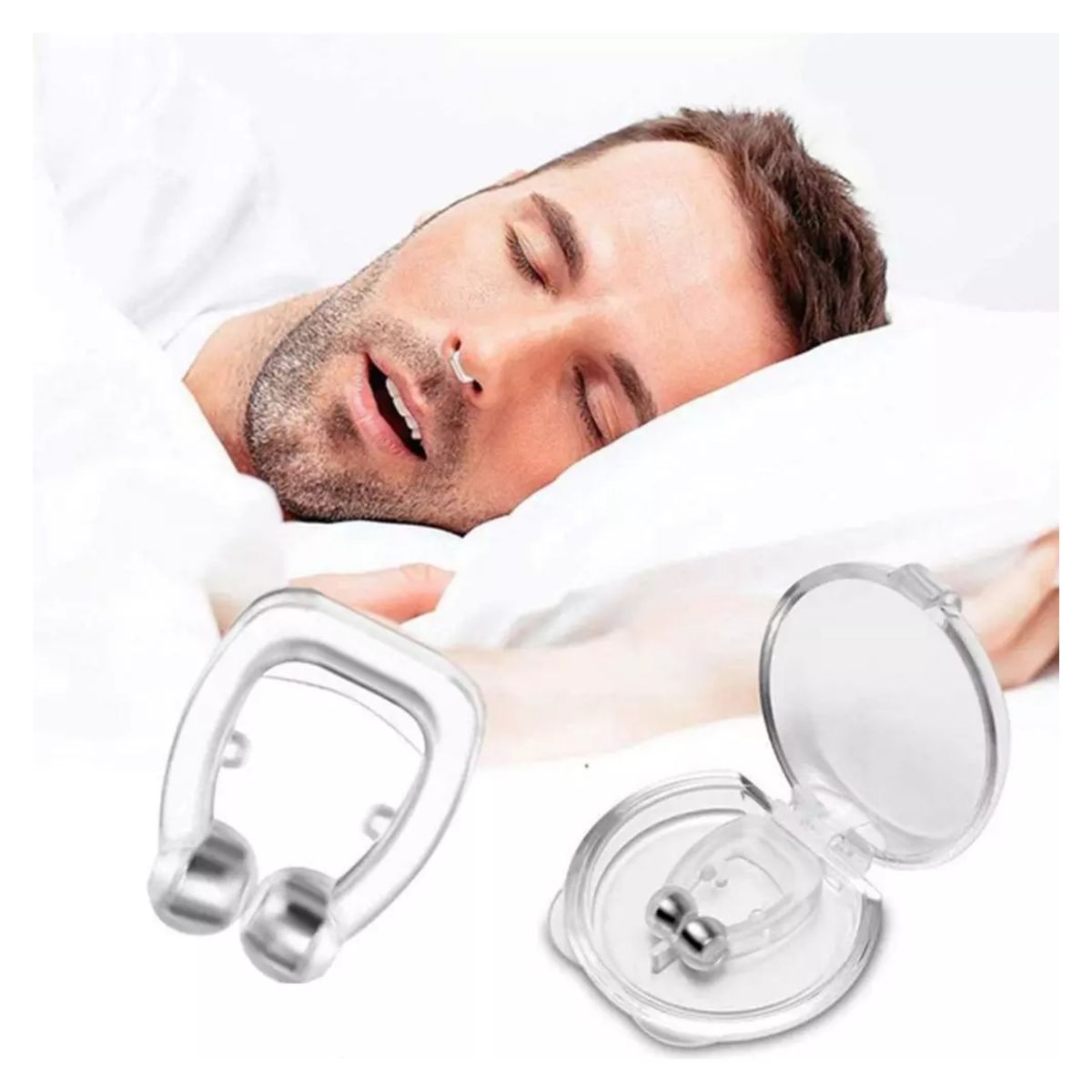 OEM - Clip Nasal Antirronquidos Para Dejar De Roncar x 4 Unidades