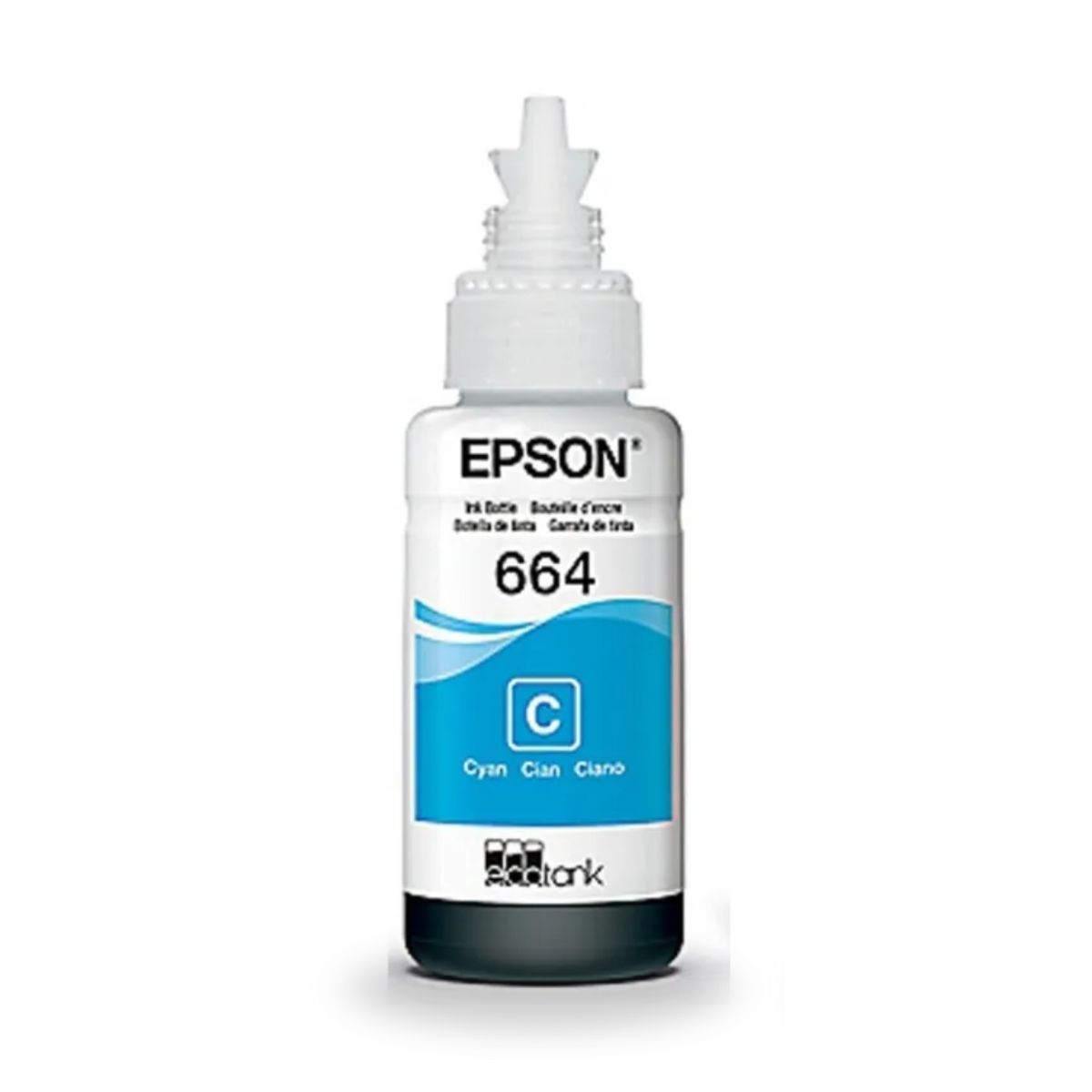 EPSON - Botella tinta EPSON T664220 cyan 664 serie L