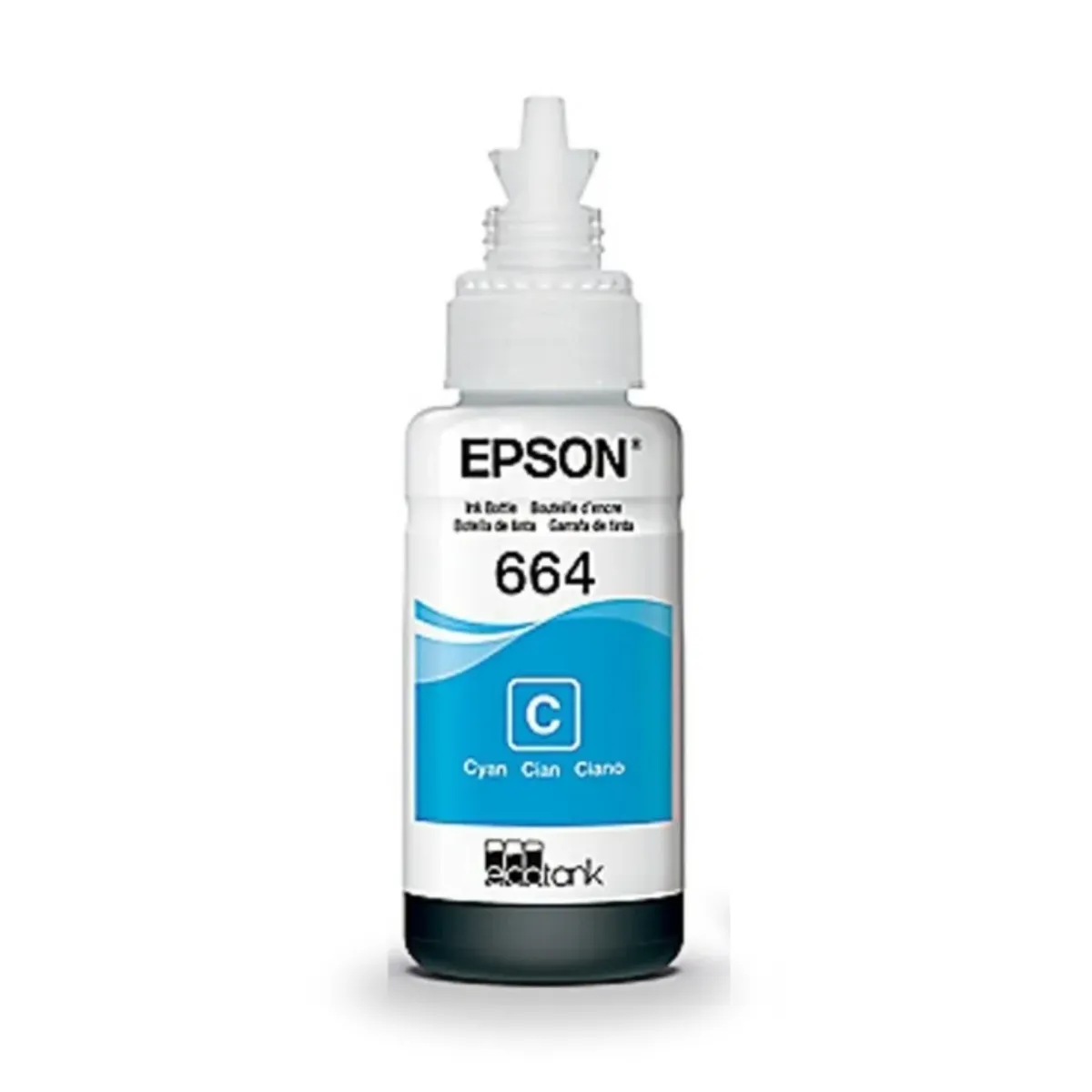 EPSON - Botella tinta EPSON T664220 cyan 664 serie L
