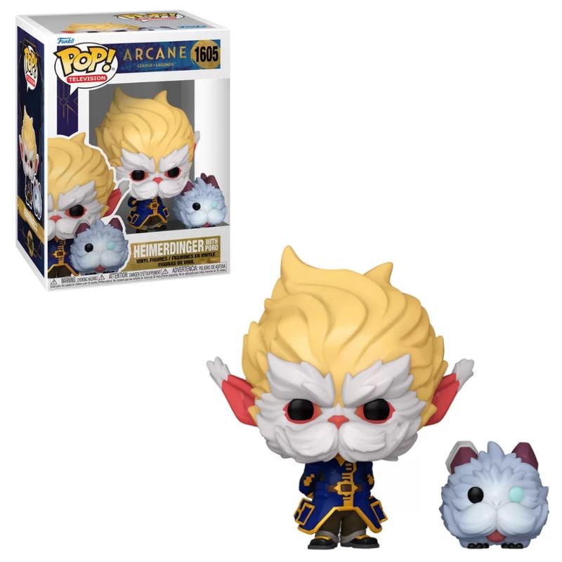 FUNKO - Funko Pop Arcane League of Legends - Heimerdinger con Poro 1605