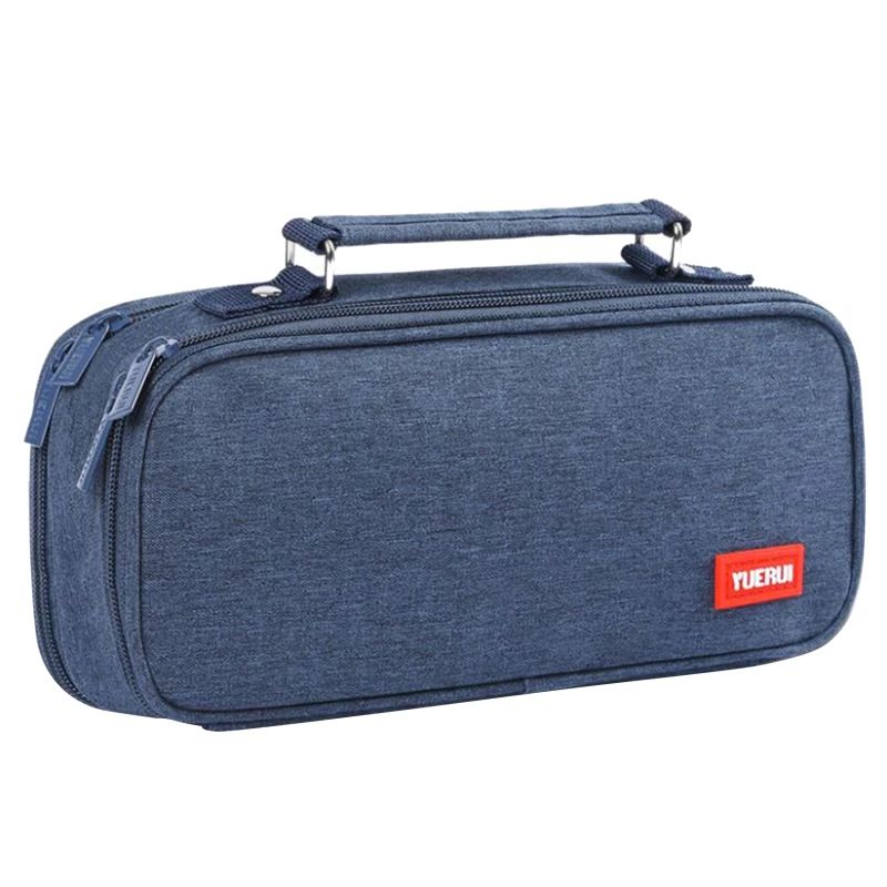 OEM - Cartuchera Neceser Grande Big Case 2 Compartimientos