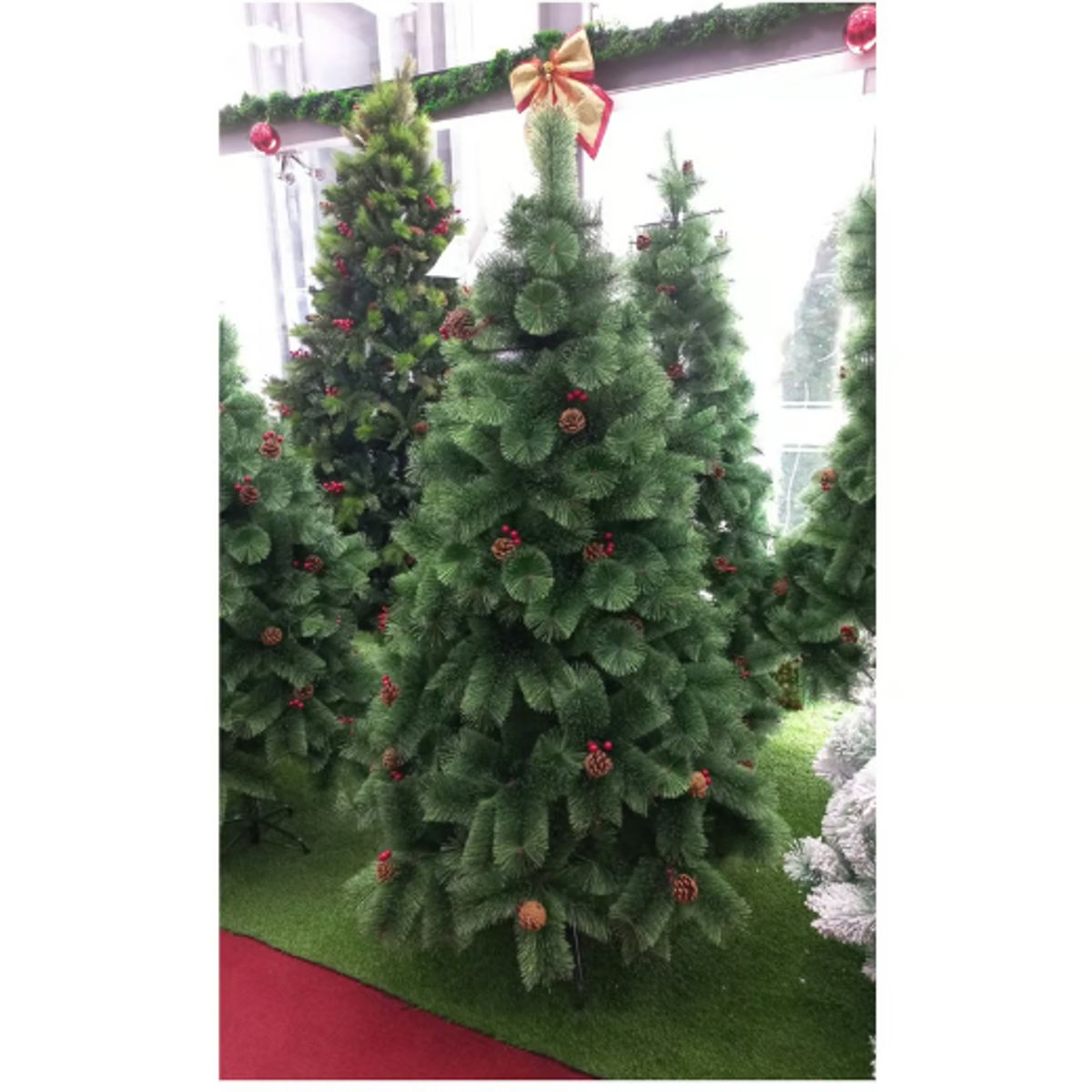 GENERICO - Árbol Navideño de 2 10mt pino canadiense c/ piña c/frutos rama x rama