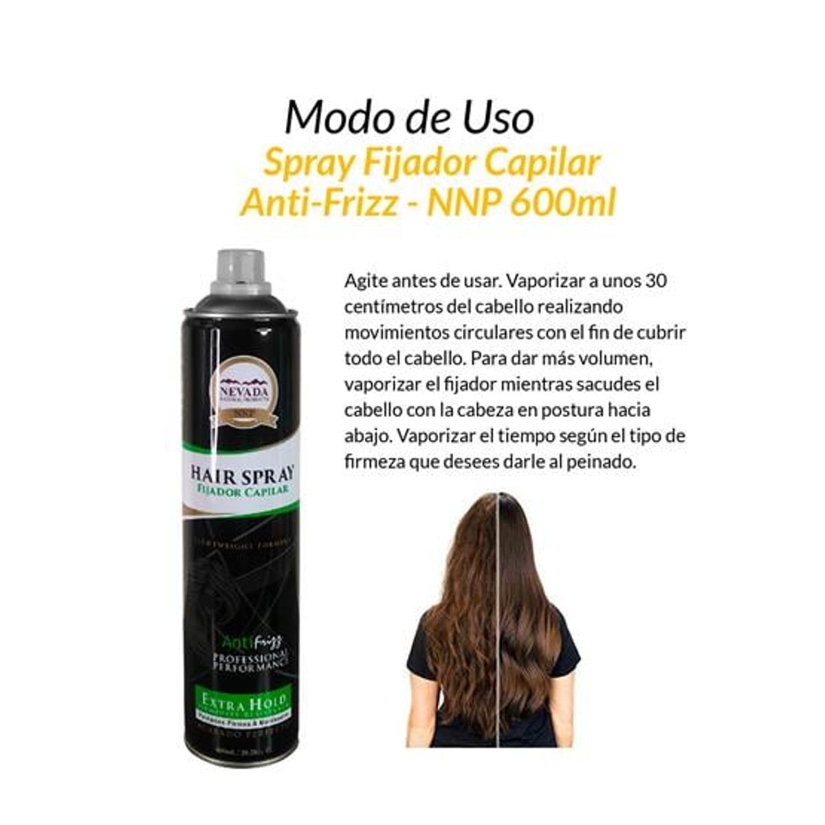 NEVADA NATURAL PRODUCTS - LACA SPRAY FIJADOR CAPILAR NEVADA