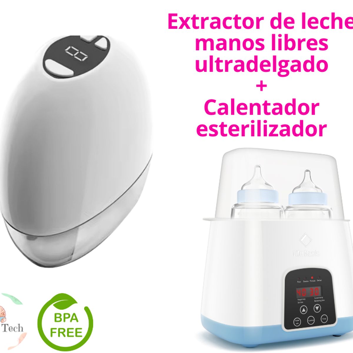 GENERICO - Extractor de Leche Manos LIbres Ultradelgado Calentador