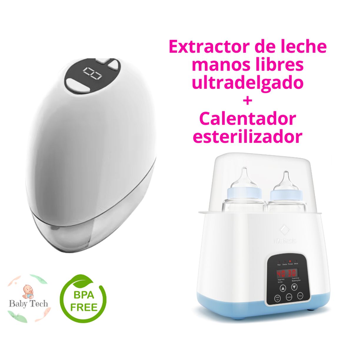 GENERICO - Extractor de Leche Manos LIbres Ultradelgado Calentador