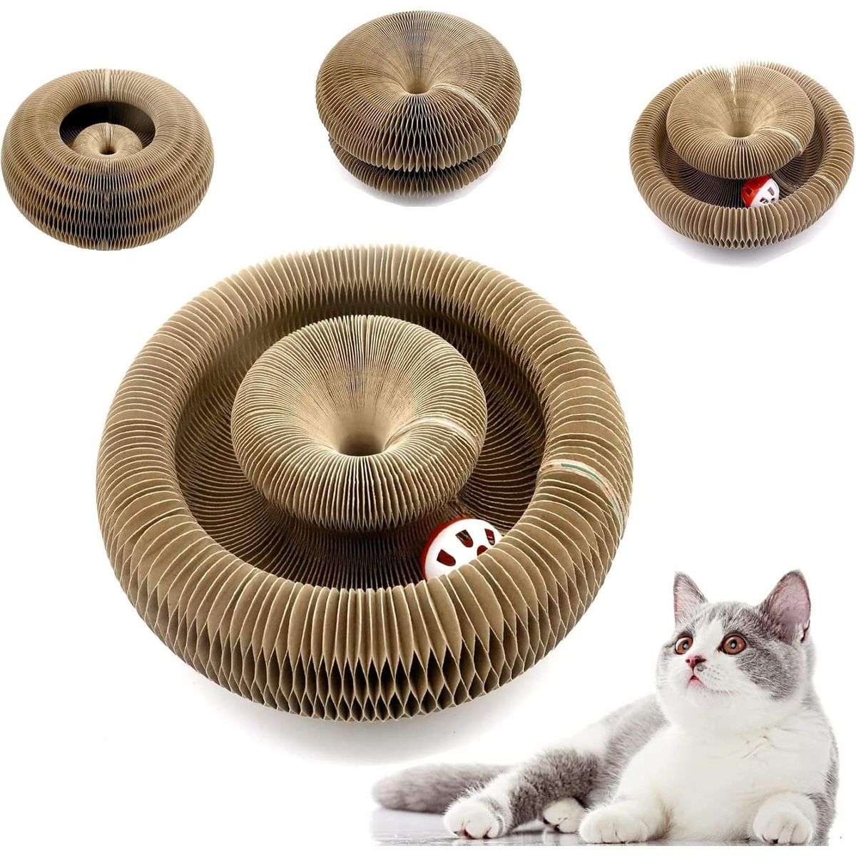 GENERICO - JUGUETE INTERACTIVO DE CARTÓN PARA RASCAR PARA GATOS