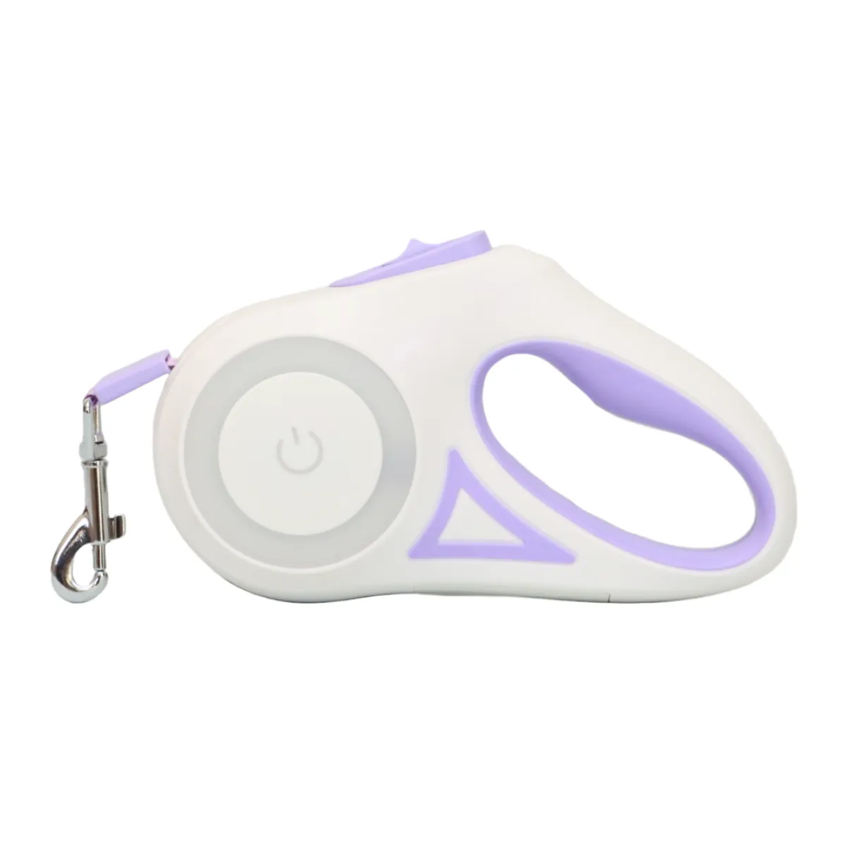 GENERICO - CORREA RETRÁCTIL PARA MASCOTAS CON LINTERNA LED - MORADO