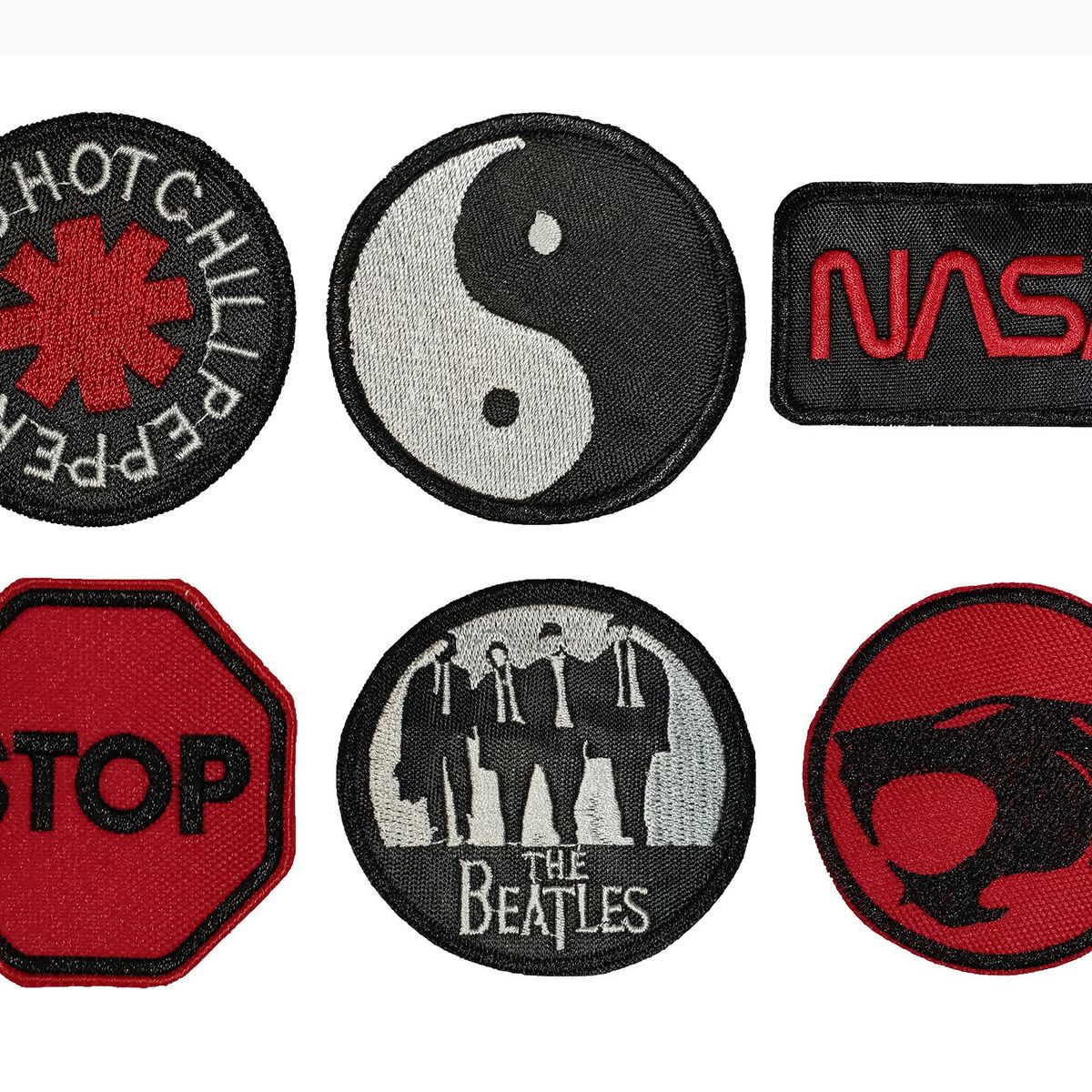 GENERICO - pack parches bordados unisex