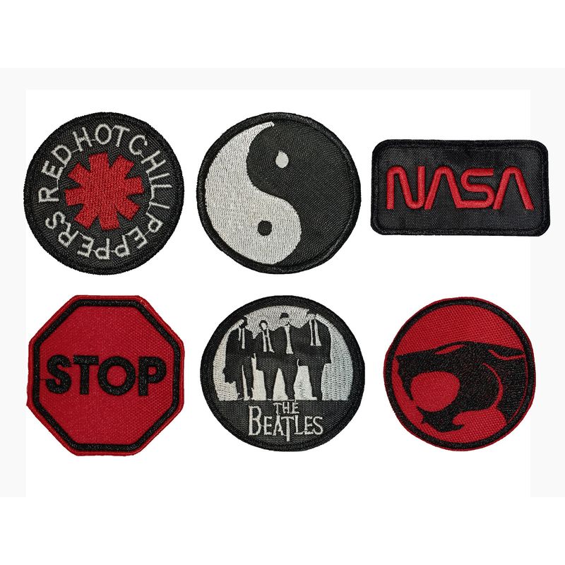 GENERICO - pack parches bordados unisex