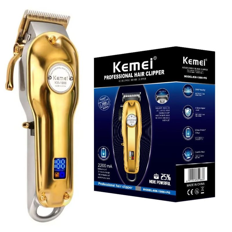 KEMEI - Cortador de Cabello Profesional Kemei 1986 Máquina Inalámbrica Clipper