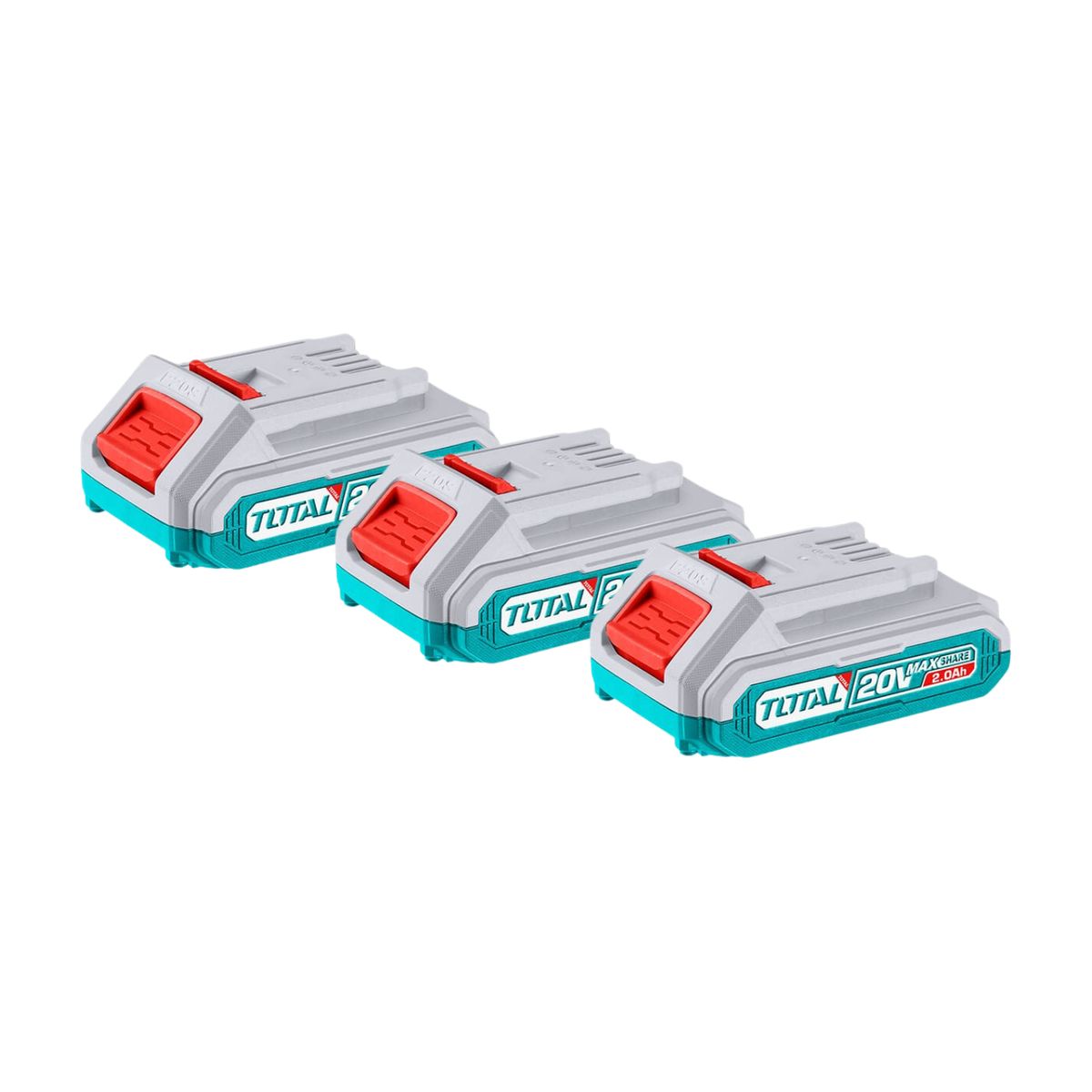 Total Tools - Set de 3 baterías inalámbricas 2.0Ah 20V Total