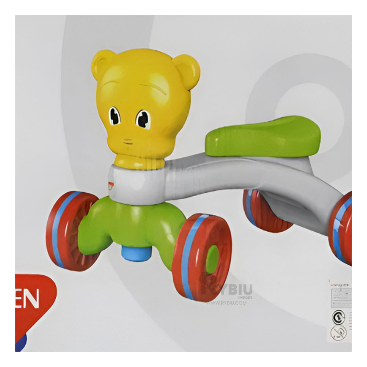 RYBIU IMPORT - Juguete Bonito con Ruedas en Multicolor Y+Post-it Adhesivos