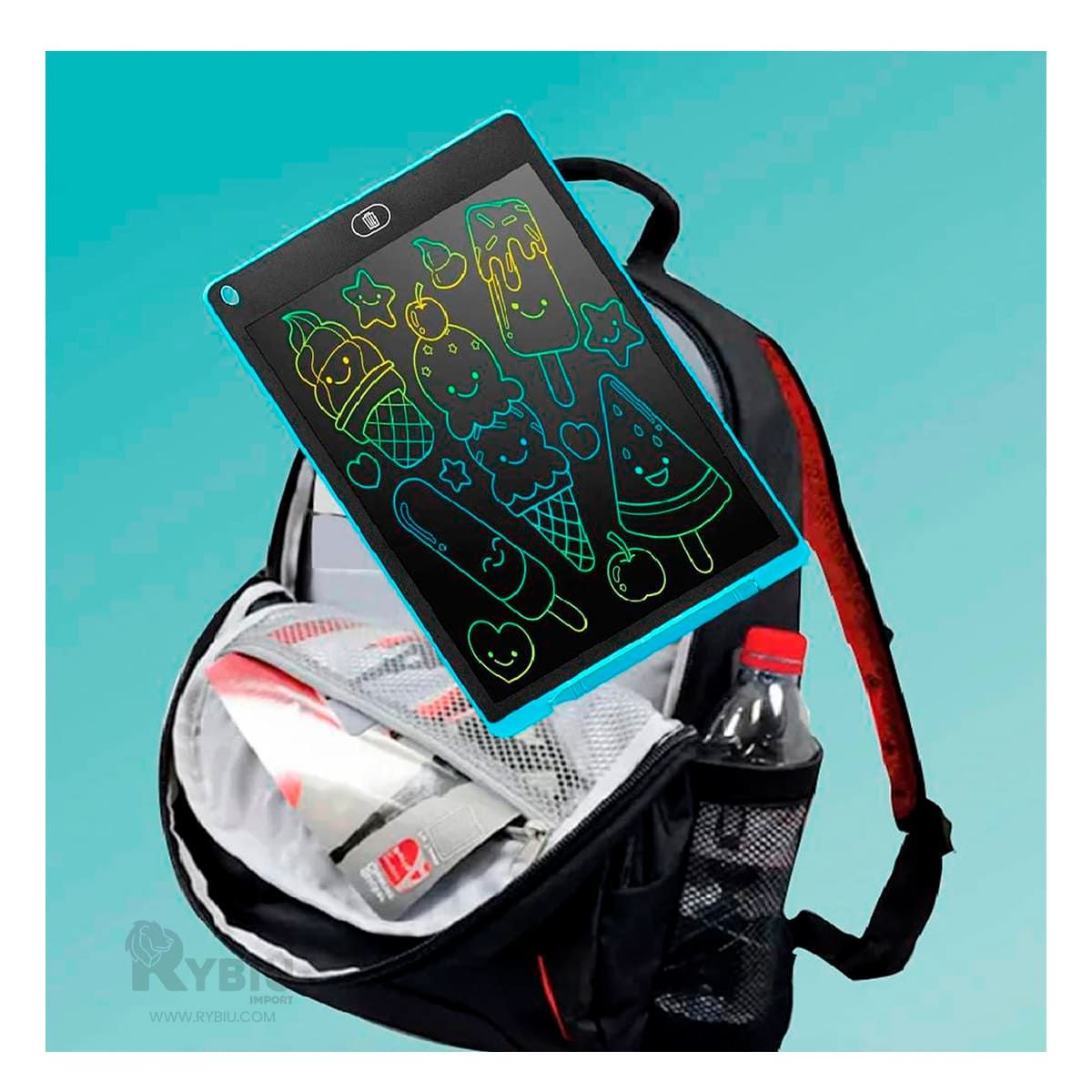 RYBIU IMPORT - Pizarra Digital de Dibujo e Escritura de Tono Rosado