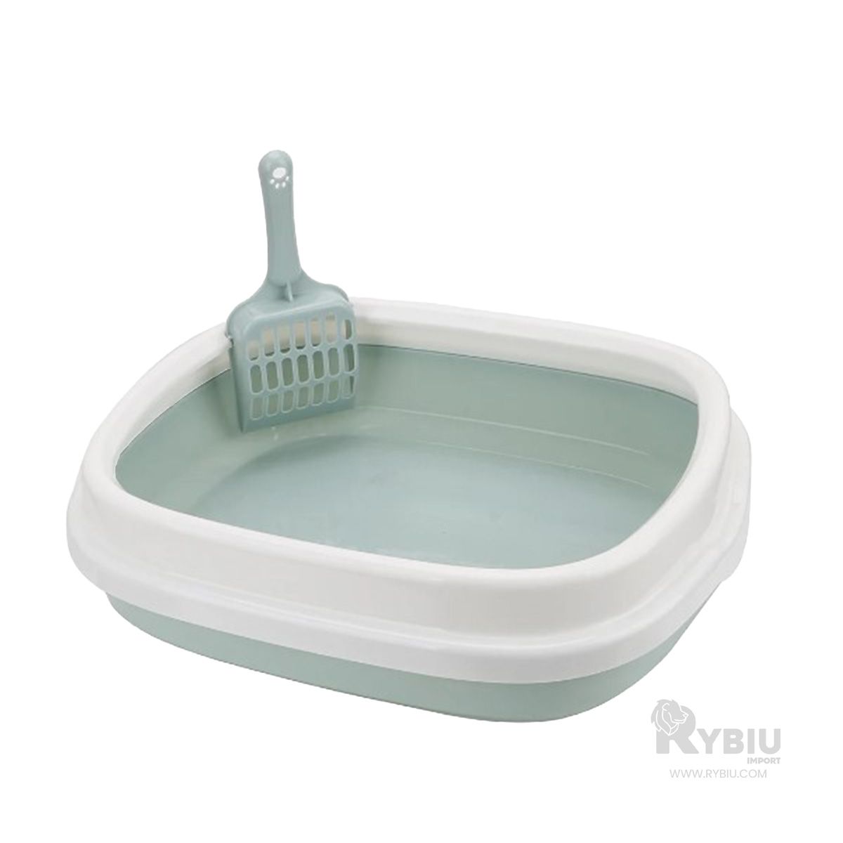 RYBIU IMPORT - Litera Adecuada para Felinos en Celeste Y+Gift Stickers